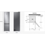 Samsung RB34C675EB1/SH BESPOKE AI 340L下置式雙門雪櫃 (黑色) | SpaceMax™ | AI節能